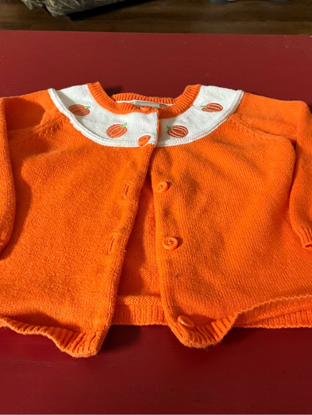 Gymboree 6/12 month pumpkin sweater